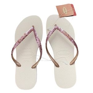 Light Pink Thong Flip Flops Summer Casual - Havaianas NWT